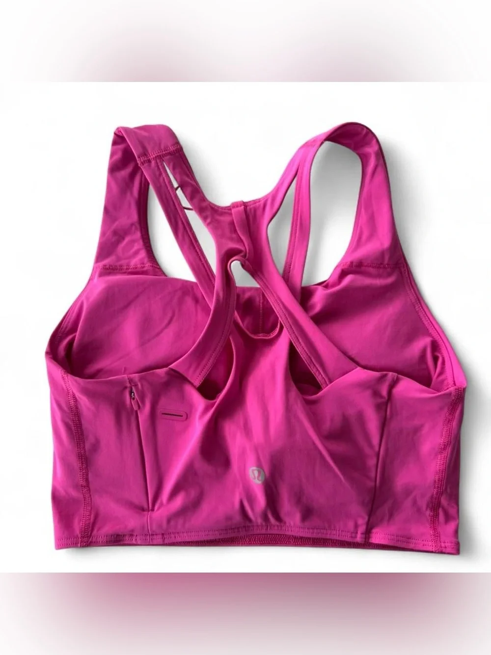 Lululemon Stash It Bra Pink Light Support Sports Bra Women's Size 6